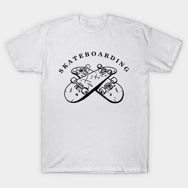 skateboarding T-Shirt by fabecco